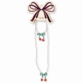 Trending Savings Now Trendy Picks Today Konges Sljd Cherry Pearly Necklace & Bracelet Set