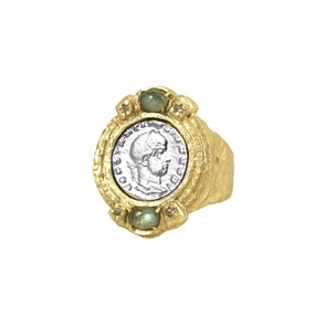 Labradorite Med Coin Rings Special Deals Online