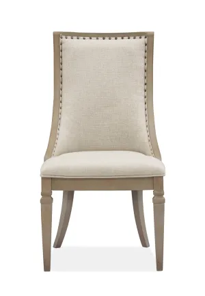 Lancaster - Dining Arm Chair With Upholstered Seat & Back (Set of 2) - Dovetail Grey