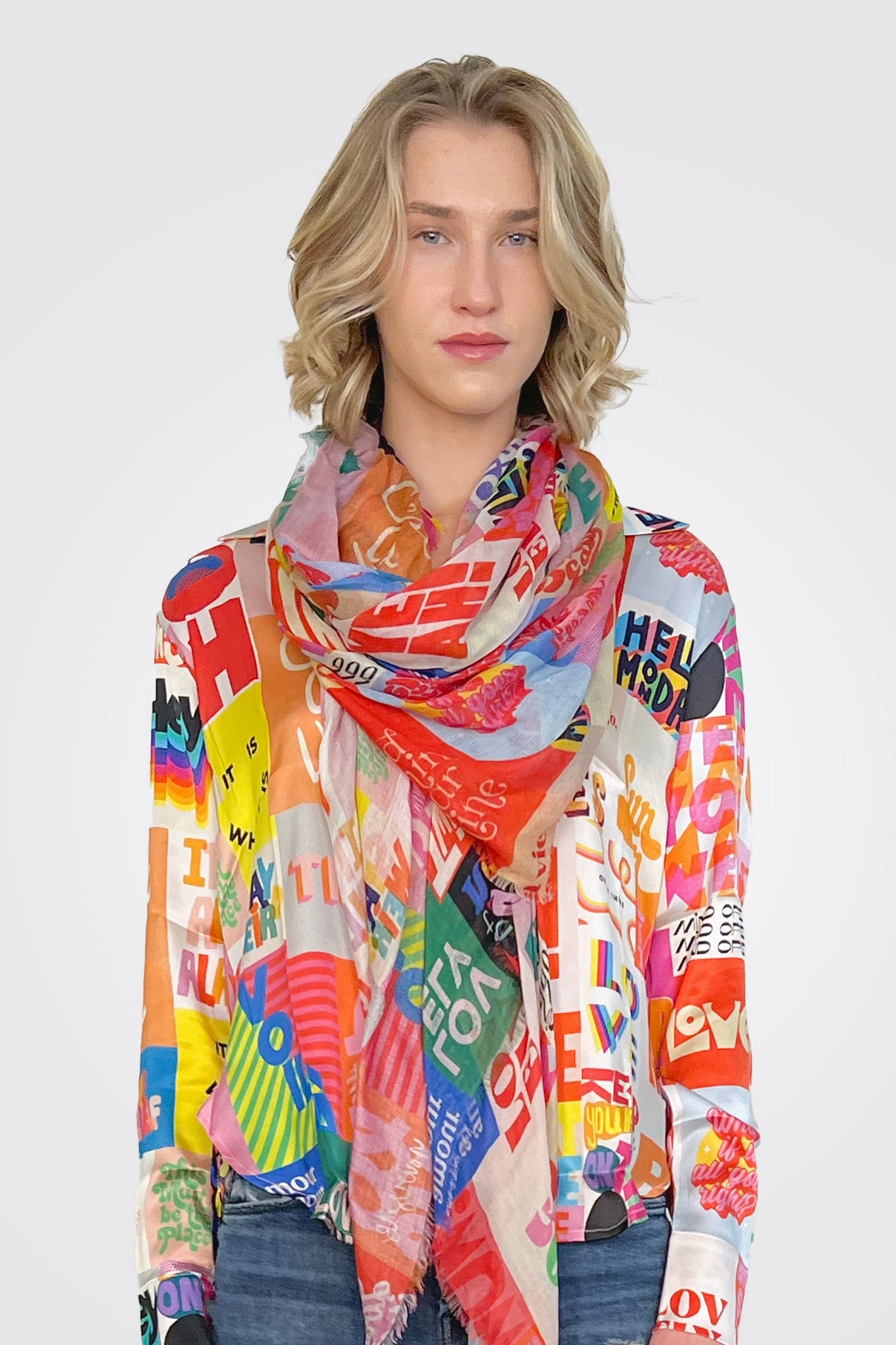 Large Scarf - Bla Bla Daily Hot Deal Limited Time Steal