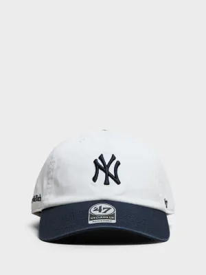 Special Deal Frenzy Surprise Discount Today Yankees Serif Hat In White And Dark Navy