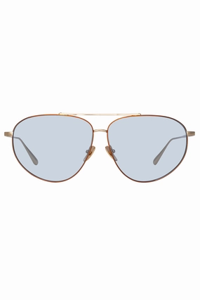 Gabriel Oversized Sunglasses In Light Gold And Blue Save Big Online Flash Offer Today