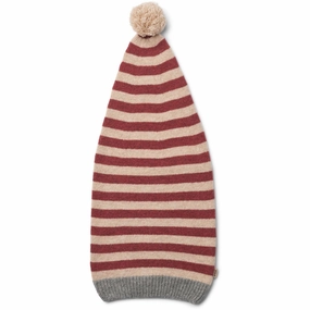 Wheat Red Stripe Knitted Christmas Hat Mega Hot Offer