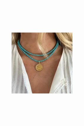Todays Best Deal Liv James - Abaco Double Pave Charm Necklace