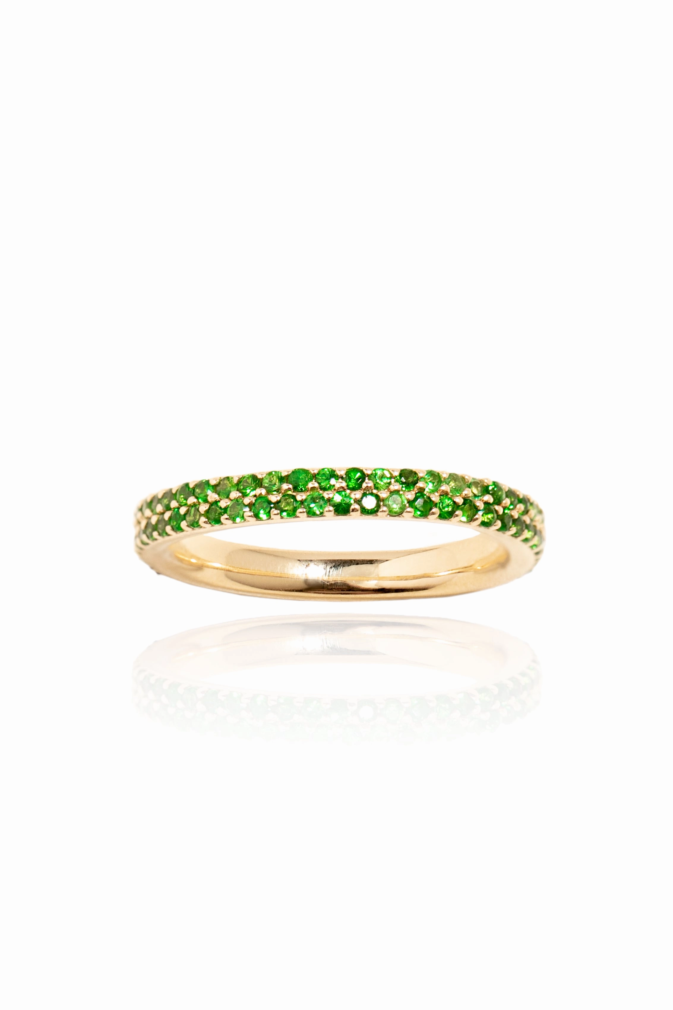 Big Clearance Event Tsavorite Pav Ring In 18K Yellow Gold