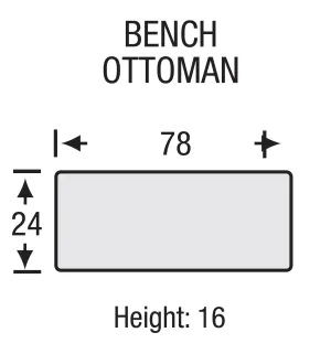Legacy - Beaumont - Bench Ottoman