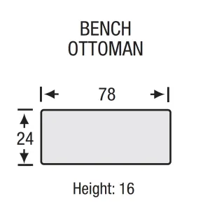 Legacy - Broadway - Bench Ottoman