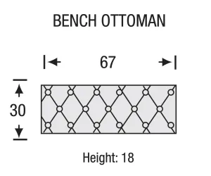 Legacy - Charleston - Bench Ottoman