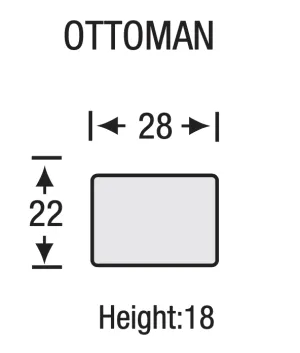 Legacy - Santa Fe - Ottoman