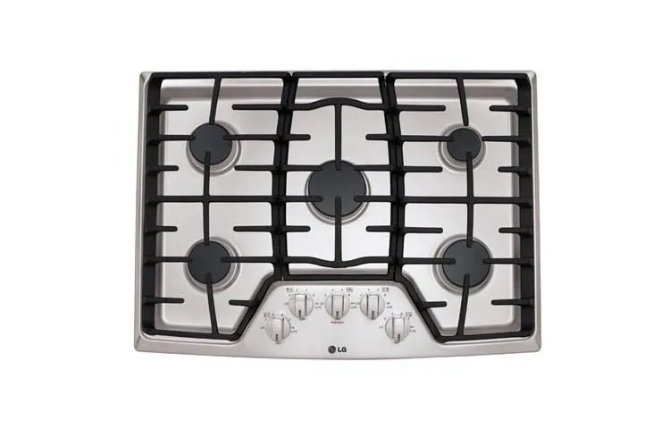 LG 30" Gas Cooktop - Black Glass - LCG3011ST