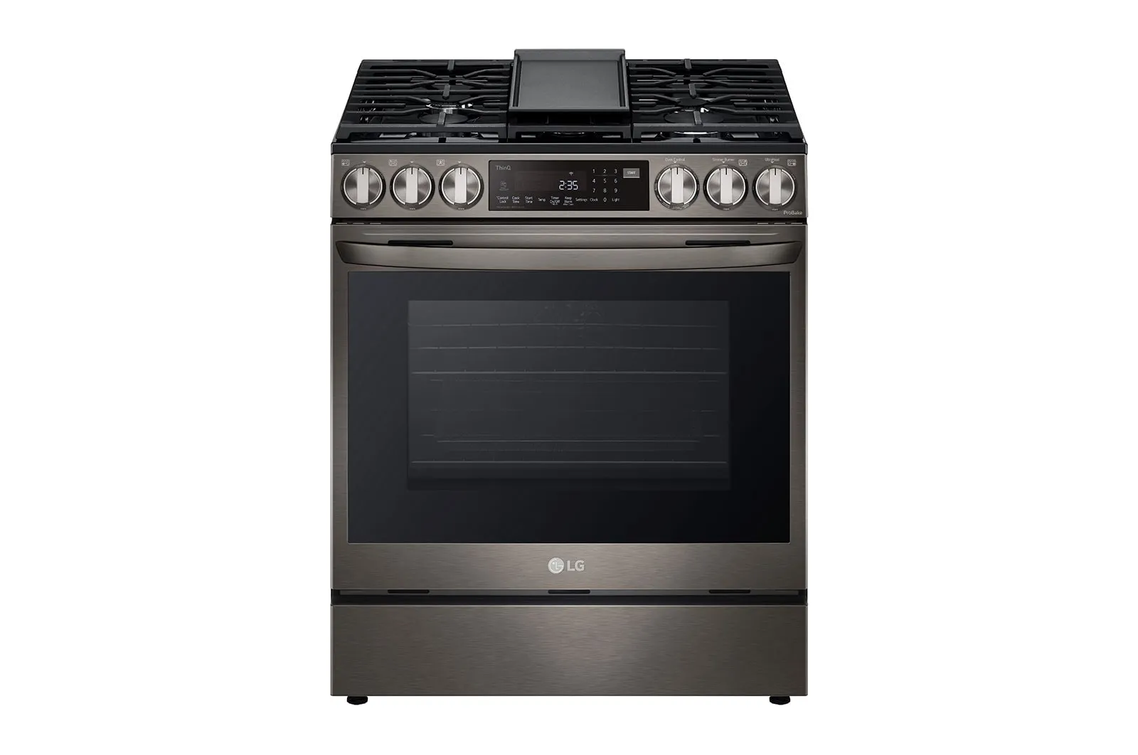 LG 30" Slide-In Gas Range ProBake Convection Easy Clean - Black Stainless - LSGL6335D