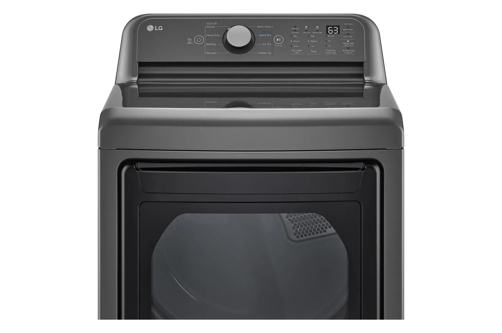Lg DLG7151M 7.3 Cu. Ft. Top Load Energy Star Gas Dryer With Sensor Dry, Flowsense & Clean Filter Indicators