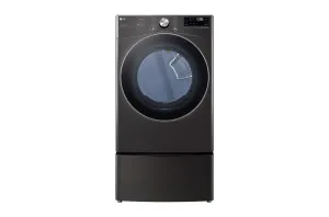 Lg DLGX4201B 7.4 Cu. Ft. Ultra Large Capacity Smart Wi-Fi Enabled Front Load Gas Dryer With Turbosteam&#8482; And Built-In Intelligence