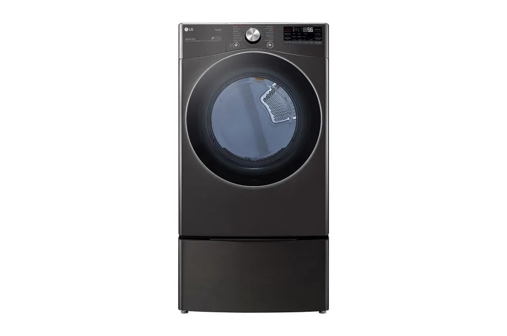 Lg DLGX4201B 7.4 Cu. Ft. Ultra Large Capacity Smart Wi-Fi Enabled Front Load Gas Dryer With Turbosteam&#8482; And Built-In Intelligence