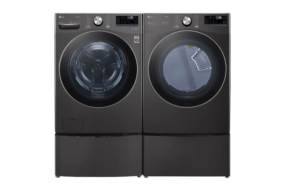 Lg DLGX4201B 7.4 Cu. Ft. Ultra Large Capacity Smart Wi-Fi Enabled Front Load Gas Dryer With Turbosteam&#8482; And Built-In Intelligence
