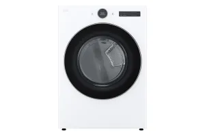 Lg DLGX5501W 7.4 Cu. Ft. Ultra Large Capacity Smart Front Load Gas Energy Star Dryer With Sensor Dry & Steam Technology