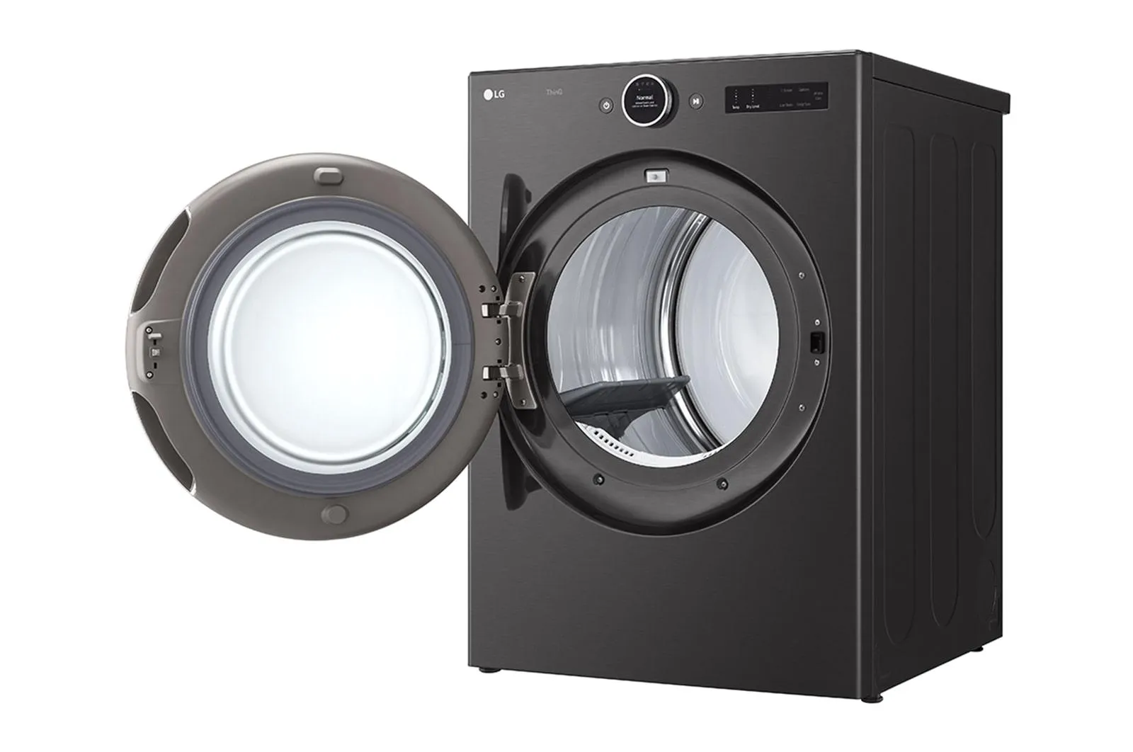 Lg DLGX6701B 7.4 Cu. Ft. Ultra Large Capacity Smart Wi-Fi Enabled Front Load Gas Dryer With Turbosteam&#8482; And Built-In Intelligence