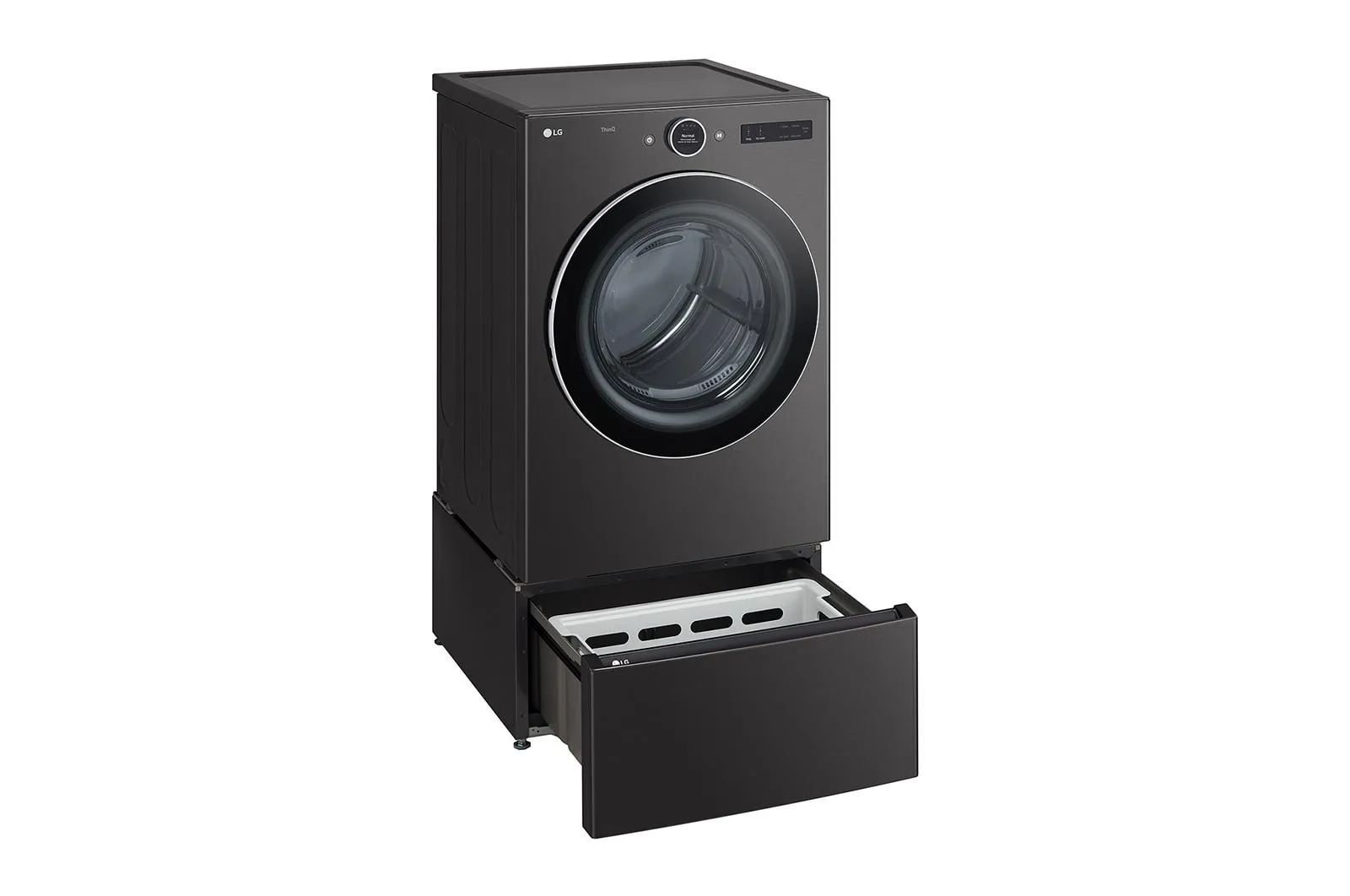 Lg DLGX6701B 7.4 Cu. Ft. Ultra Large Capacity Smart Wi-Fi Enabled Front Load Gas Dryer With Turbosteam&#8482; And Built-In Intelligence