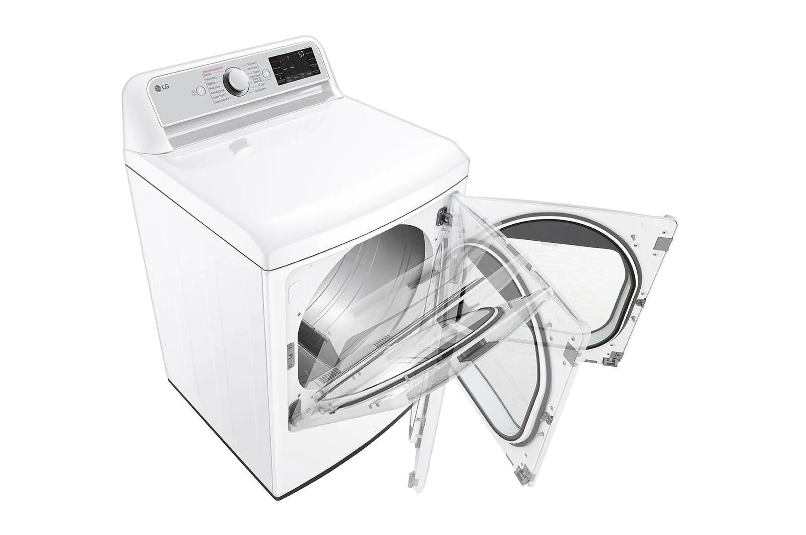 Lg DLGX7901WE 7.3 Cu. Ft. Ultra Large Capacity Smart Wi-Fi Enabled Rear Control Gas Dryer With Turbosteam&#8482;