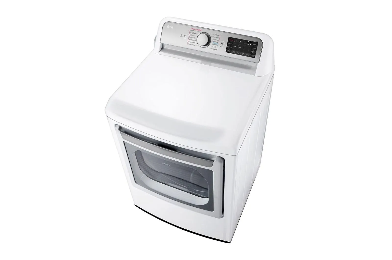 Lg DLGX7901WE 7.3 Cu. Ft. Ultra Large Capacity Smart Wi-Fi Enabled Rear Control Gas Dryer With Turbosteam&#8482;