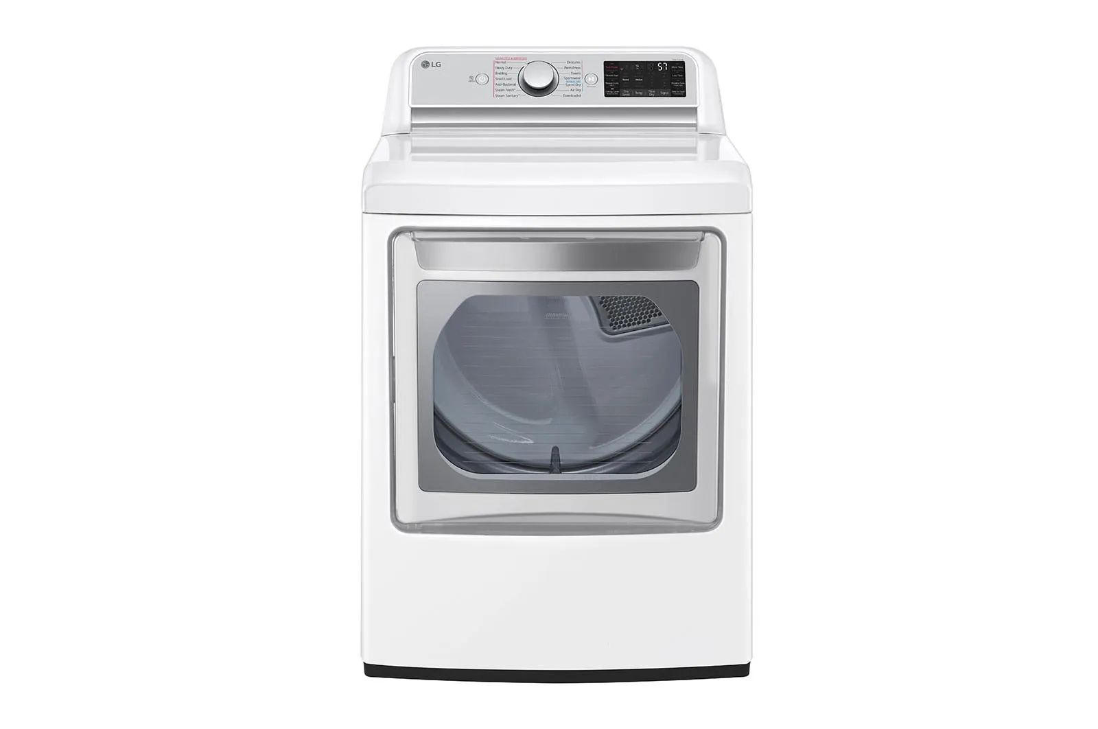 Lg DLGX7901WE 7.3 Cu. Ft. Ultra Large Capacity Smart Wi-Fi Enabled Rear Control Gas Dryer With Turbosteam&#8482;