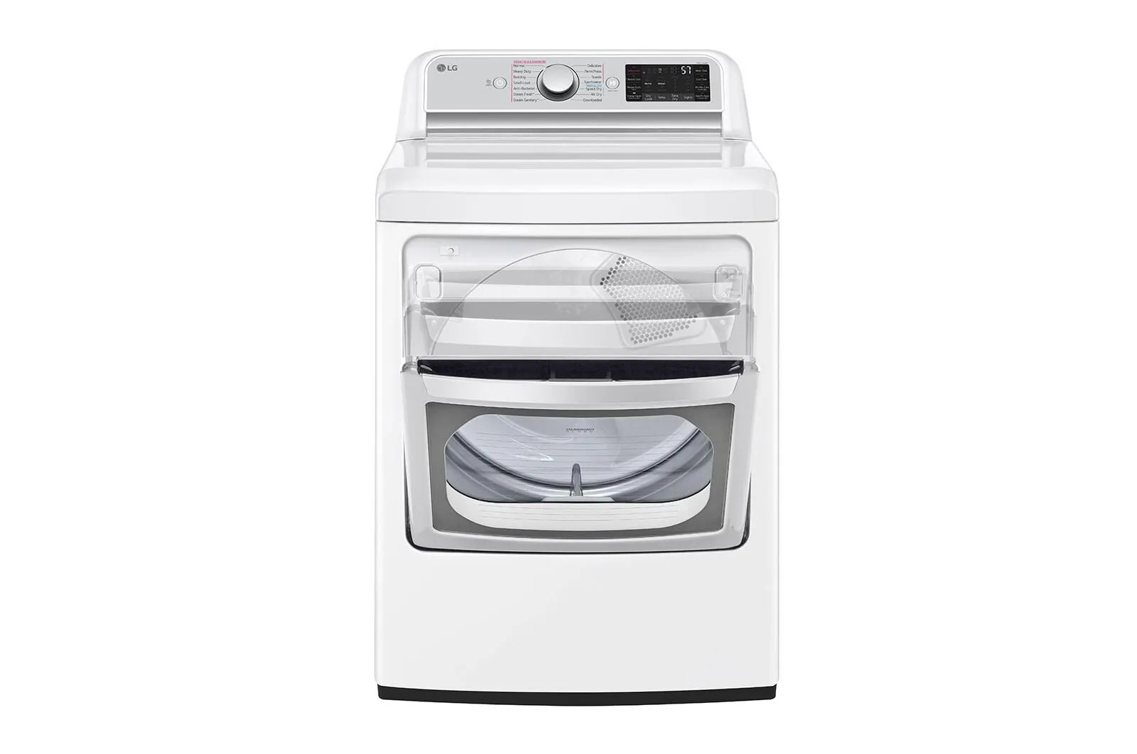 Lg DLGX7901WE 7.3 Cu. Ft. Ultra Large Capacity Smart Wi-Fi Enabled Rear Control Gas Dryer With Turbosteam&#8482;