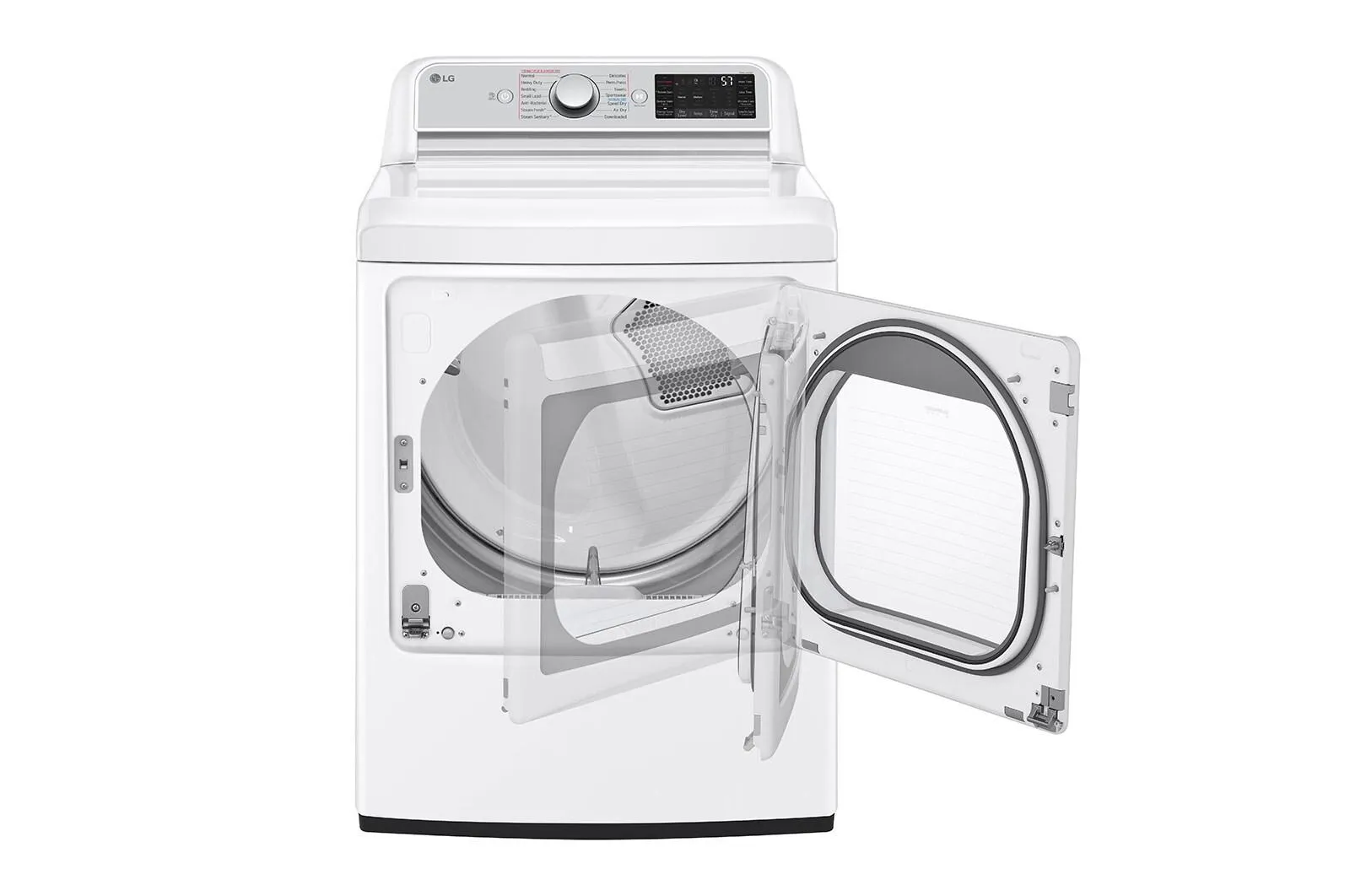 Lg DLGX7901WE 7.3 Cu. Ft. Ultra Large Capacity Smart Wi-Fi Enabled Rear Control Gas Dryer With Turbosteam&#8482;