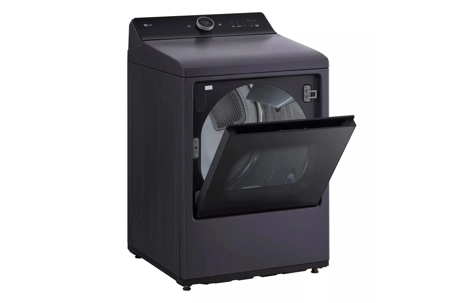 Lg DLGX8601BE 7.3 Cu. Ft. Ultra Large Capacity Rear Control Gas Dryer With Lg Easyload&#8482; Door, Ai Sensing And Turbosteam&#8482;