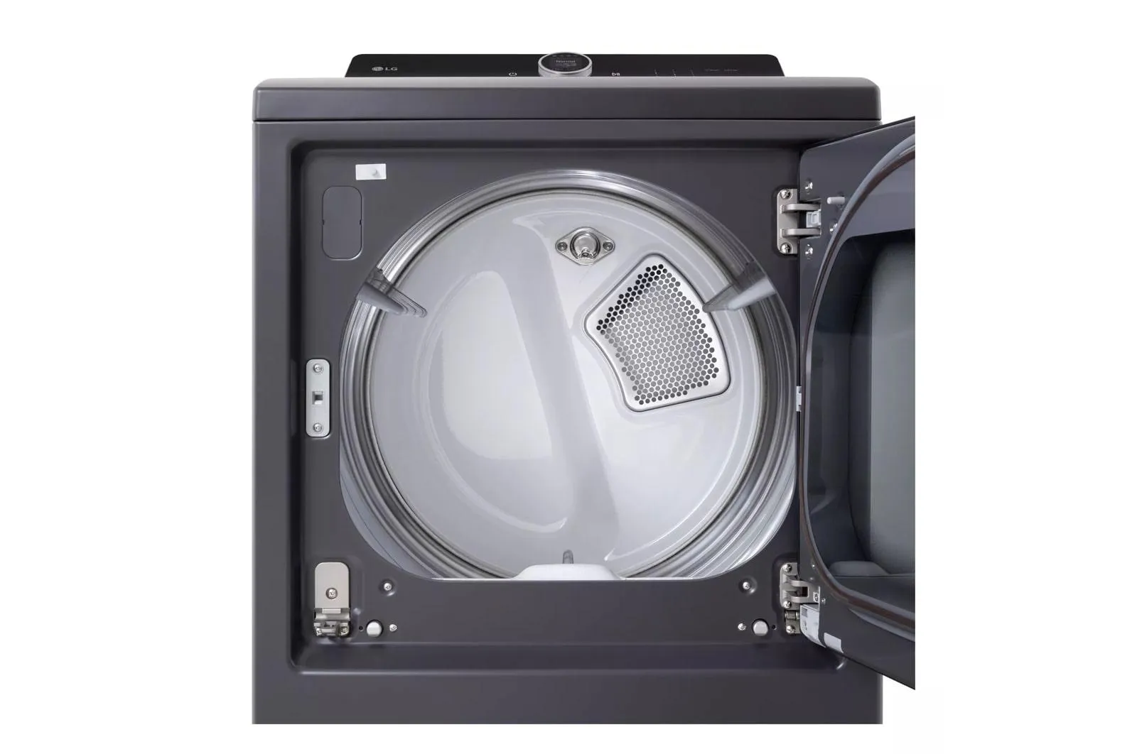 Lg DLGX8601BE 7.3 Cu. Ft. Ultra Large Capacity Rear Control Gas Dryer With Lg Easyload&#8482; Door, Ai Sensing And Turbosteam&#8482;