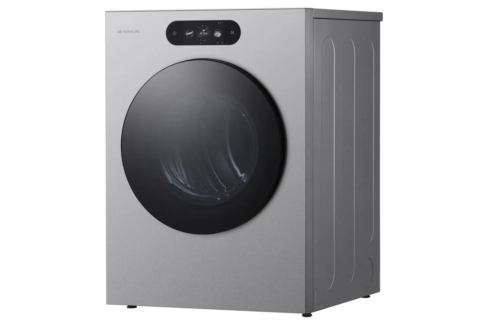 Lg DLGX9901S Lg Signature 9.0 Cu. Ft. Mega Capacity Smart Front Load Gas Dryer With Built-In Intelligence, Turbosteam And Touch Lcd Control