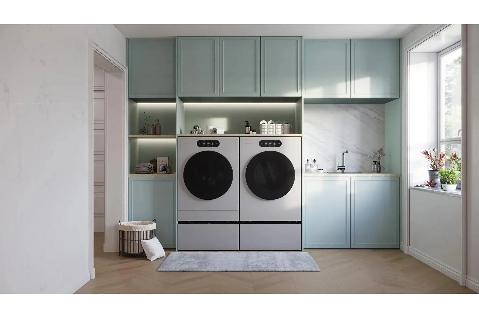 Lg DLGX9901S Lg Signature 9.0 Cu. Ft. Mega Capacity Smart Front Load Gas Dryer With Built-In Intelligence, Turbosteam And Touch Lcd Control