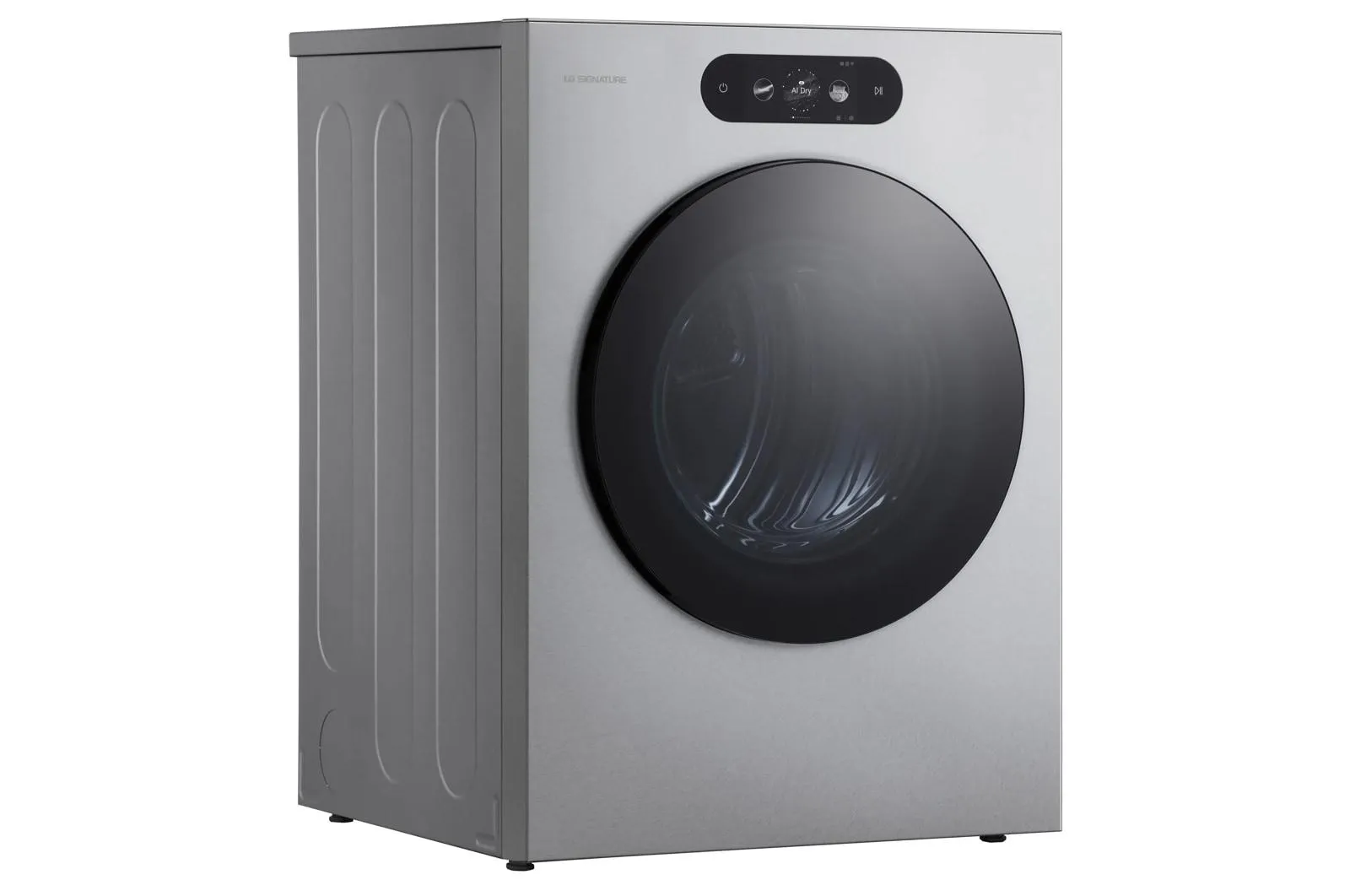 Lg DLGX9901S Lg Signature 9.0 Cu. Ft. Mega Capacity Smart Front Load Gas Dryer With Built-In Intelligence, Turbosteam And Touch Lcd Control