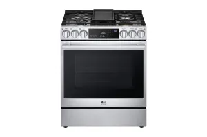 LG Studio 30" Slide-In Gas Range ProBake Convection - Stainless - LSGS6338F