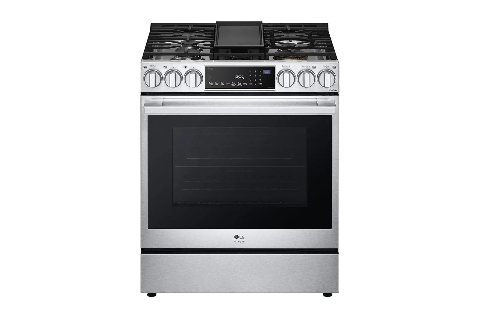 LG Studio 30" Slide-In Gas Range ProBake Convection - Stainless - LSGS6338F