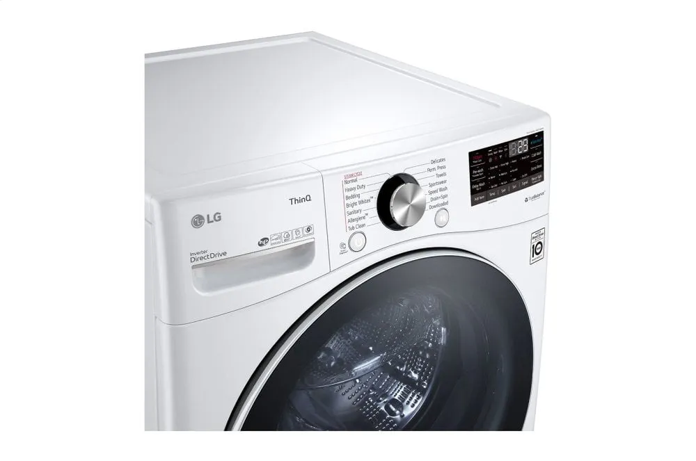 Lg WM4200HWA 5.0 Cu. Ft. Mega Capacity Smart Wi-Fi Enabled Front Load Washer With Turbowash&#8482; 360(Degree) And Built-In Intelligence