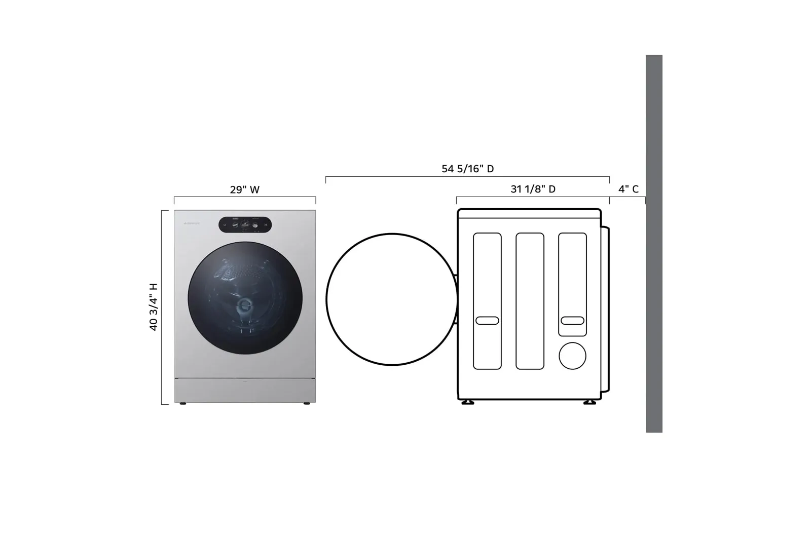Lg WM9900HSA Lg Signature 5.8 Cu. Ft. Mega Capacity Smart Front Load Washer With Built-In Intelligence, Turbowash? 360(Degree), Ezdispense? And Touch Lcd Control