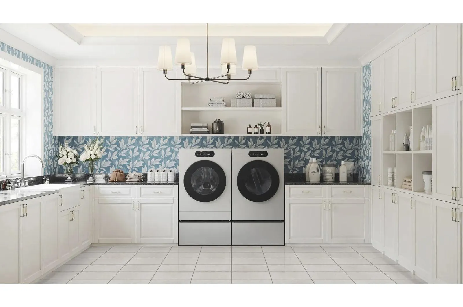 Lg WM9900HSA Lg Signature 5.8 Cu. Ft. Mega Capacity Smart Front Load Washer With Built-In Intelligence, Turbowash? 360(Degree), Ezdispense? And Touch Lcd Control