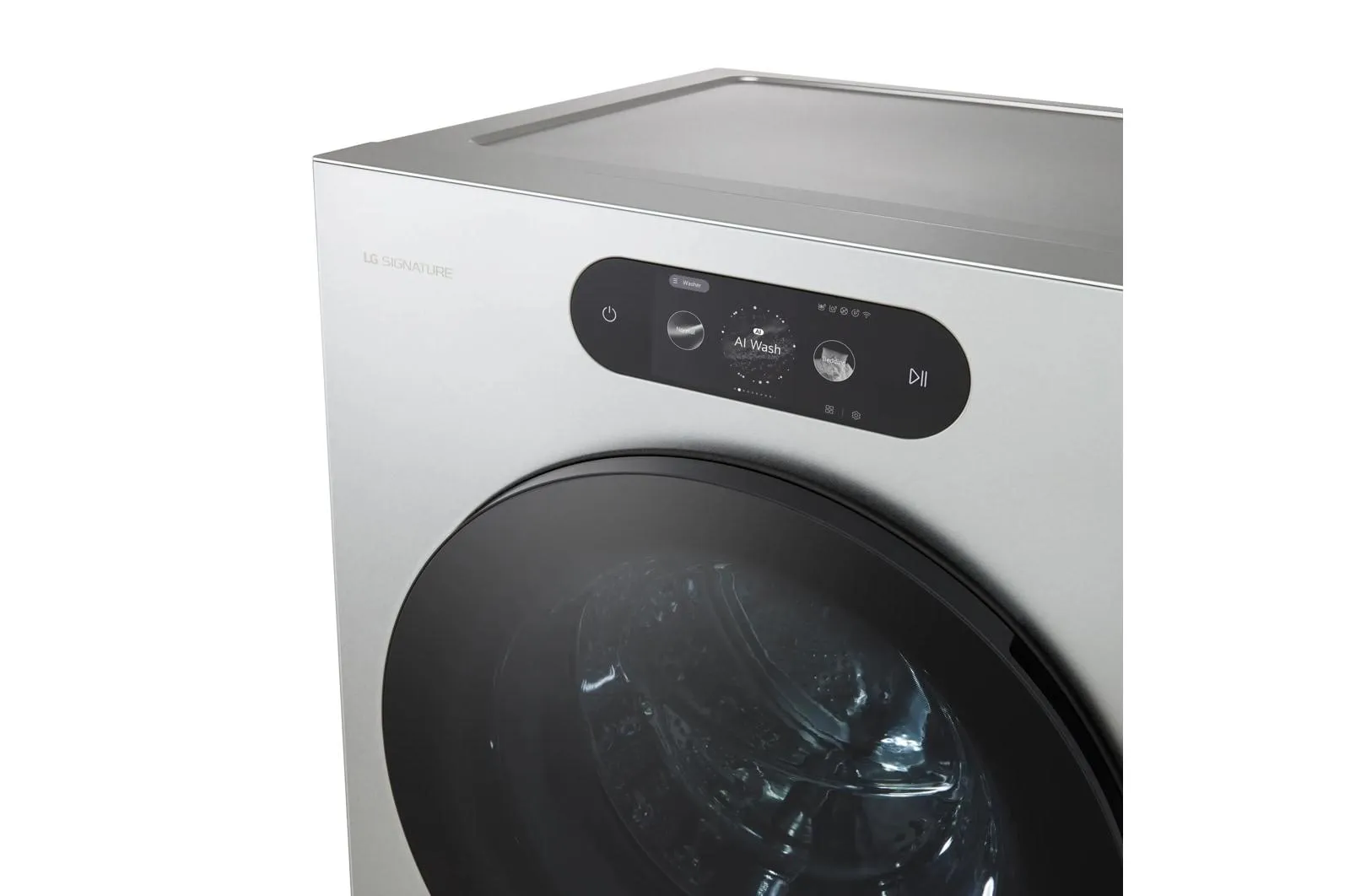 Lg WM9900HSA Lg Signature 5.8 Cu. Ft. Mega Capacity Smart Front Load Washer With Built-In Intelligence, Turbowash? 360(Degree), Ezdispense? And Touch Lcd Control