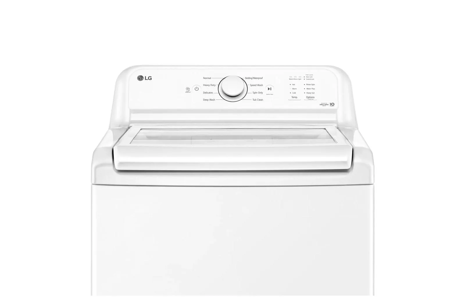 Lg WT6100CW 4.3 Cu. Ft. Ultra Large Capacity Top Load Washer With Turbodrum&#8482; Technology