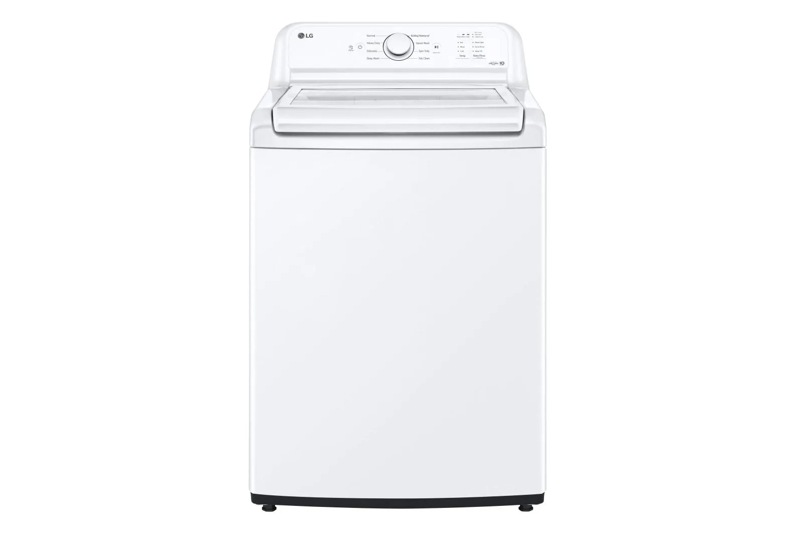 Lg WT6105CW 4.1 Cu. Ft. Capacity Top Load Washer With Agitator And Slamproof Glass Lid