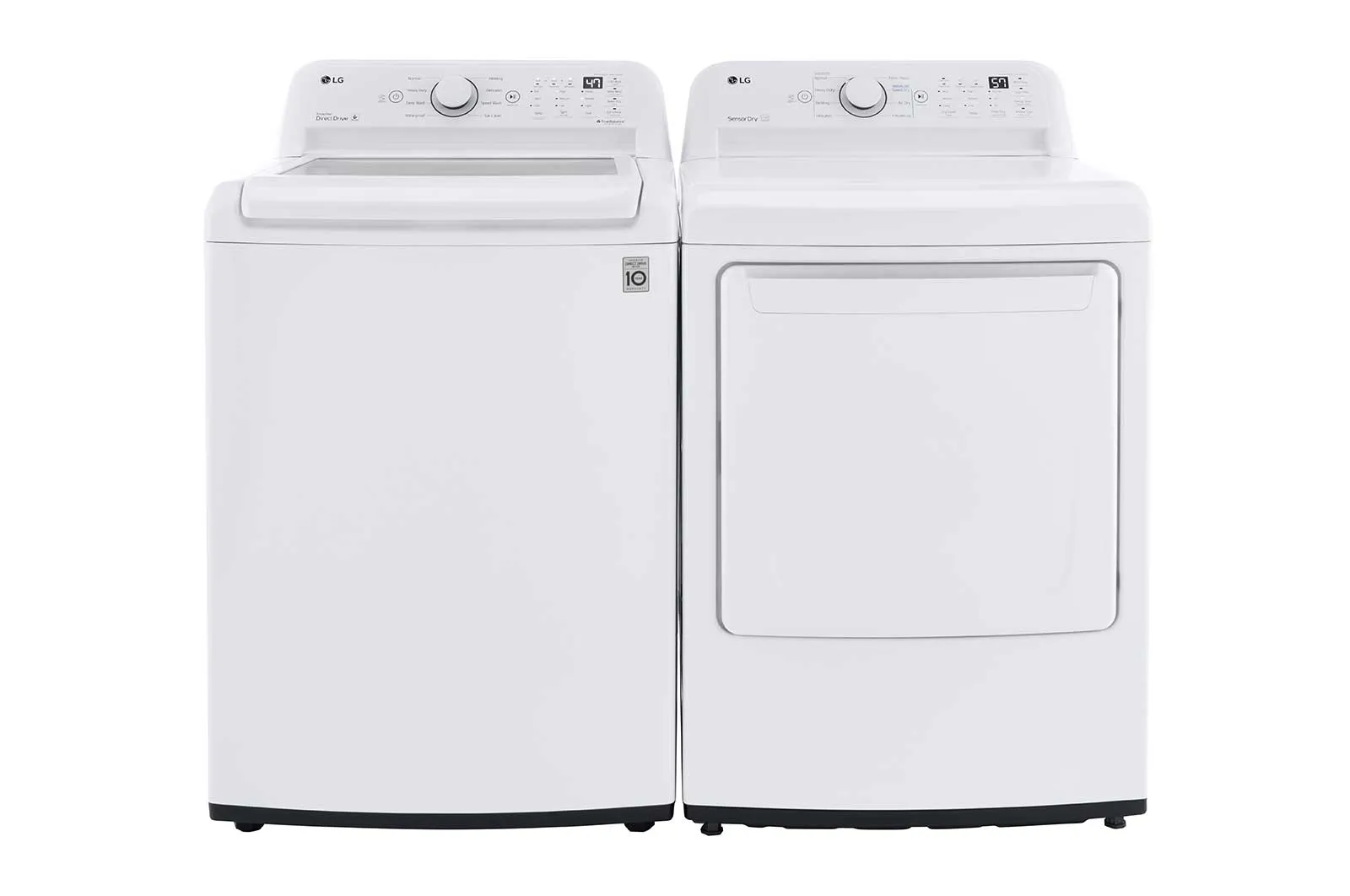 Lg WT7000CW 4.5 Cu. Ft. Ultra Large Capacity Top Load Washer With Turbodrum&#8482; Technology