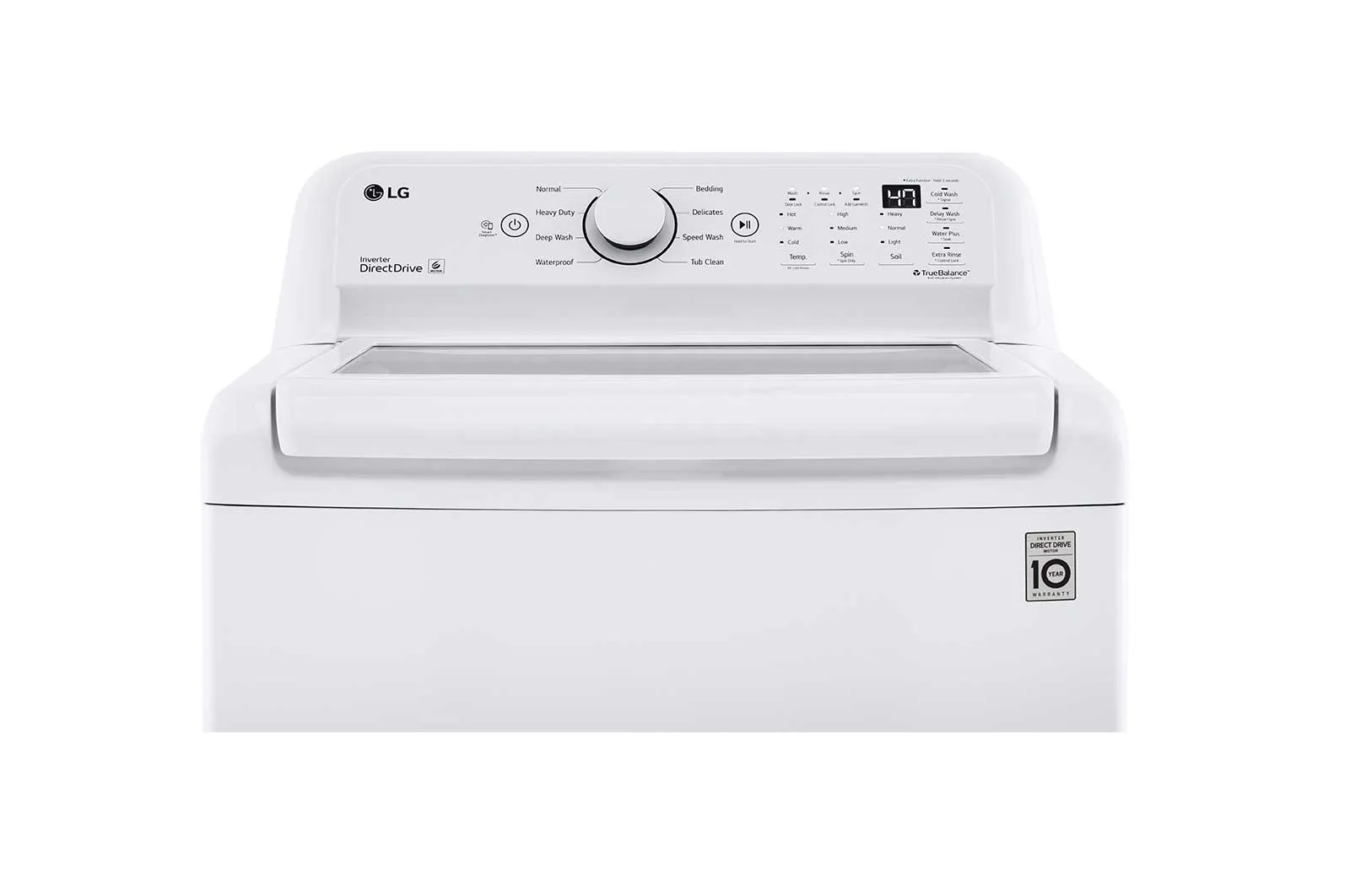 Lg WT7000CW 4.5 Cu. Ft. Ultra Large Capacity Top Load Washer With Turbodrum&#8482; Technology