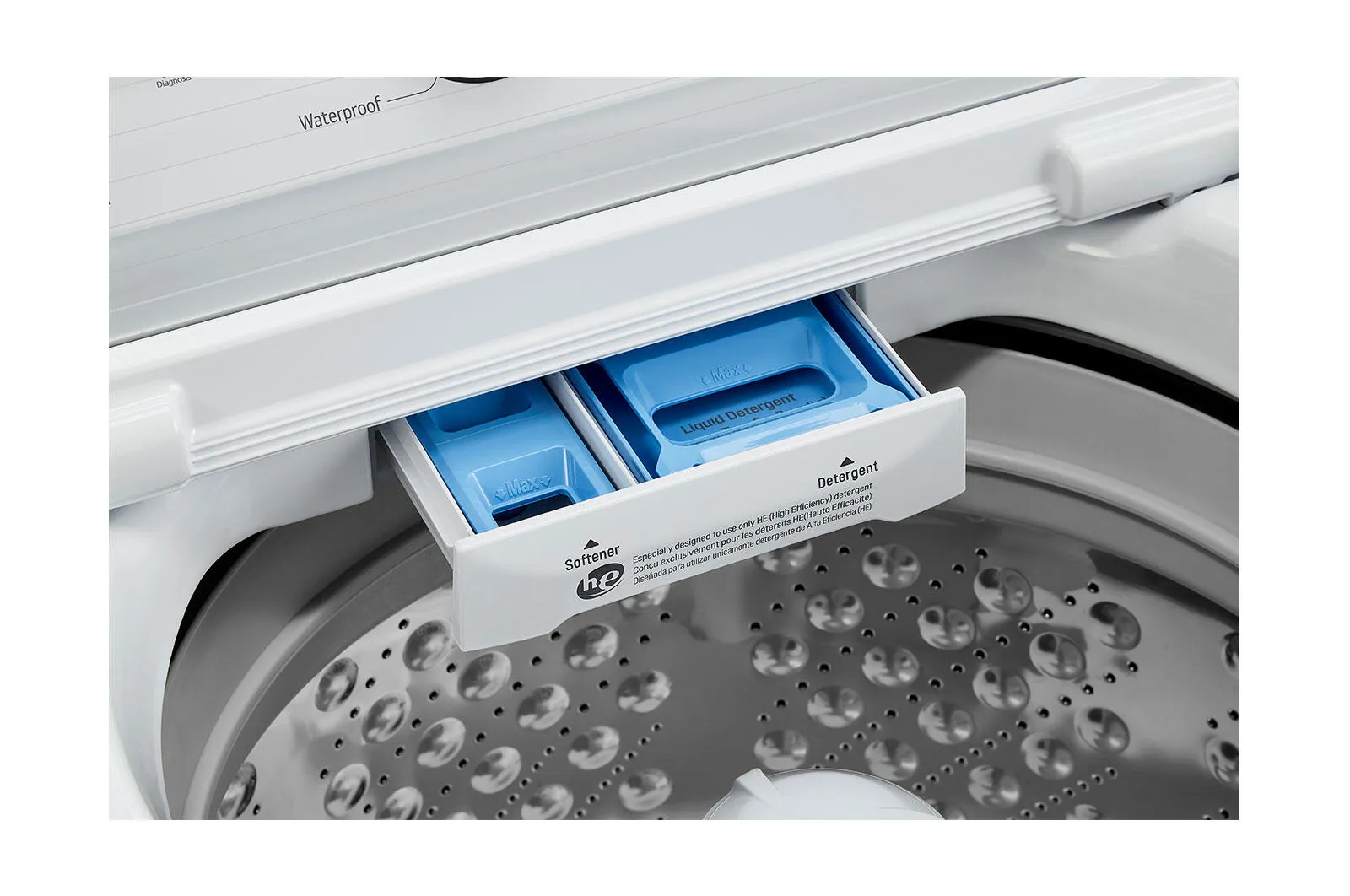 Lg WT7005CW 4.3 Cu. Ft. Mega Capacity Top Load Washer With 4-Way&#8482; Agitator & Turbodrum&#8482; Technology