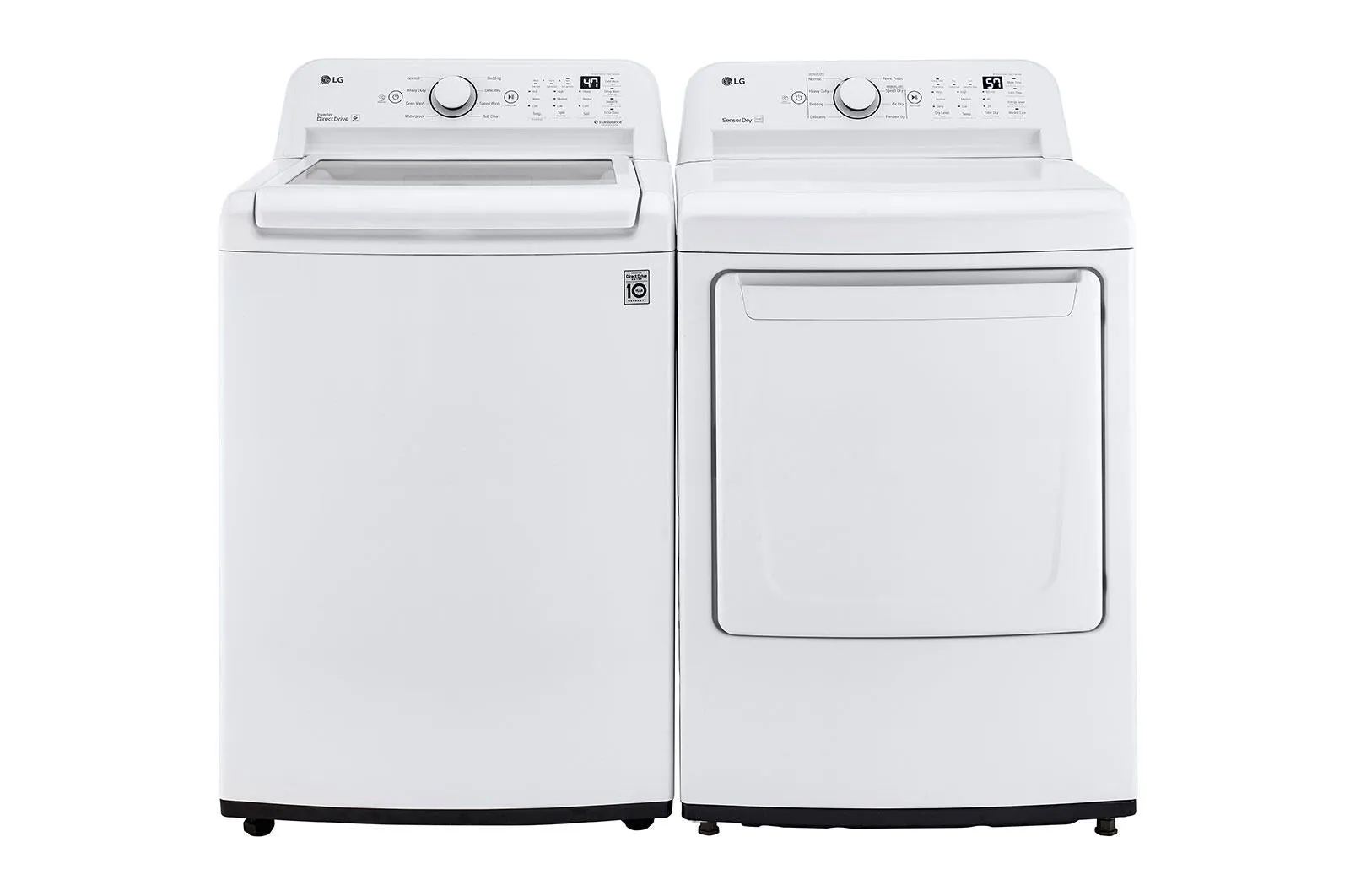 Lg WT7005CW 4.3 Cu. Ft. Mega Capacity Top Load Washer With 4-Way&#8482; Agitator & Turbodrum&#8482; Technology
