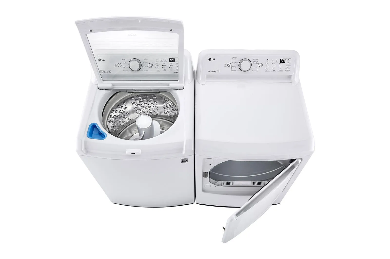 Lg WT7005CW 4.3 Cu. Ft. Mega Capacity Top Load Washer With 4-Way&#8482; Agitator & Turbodrum&#8482; Technology