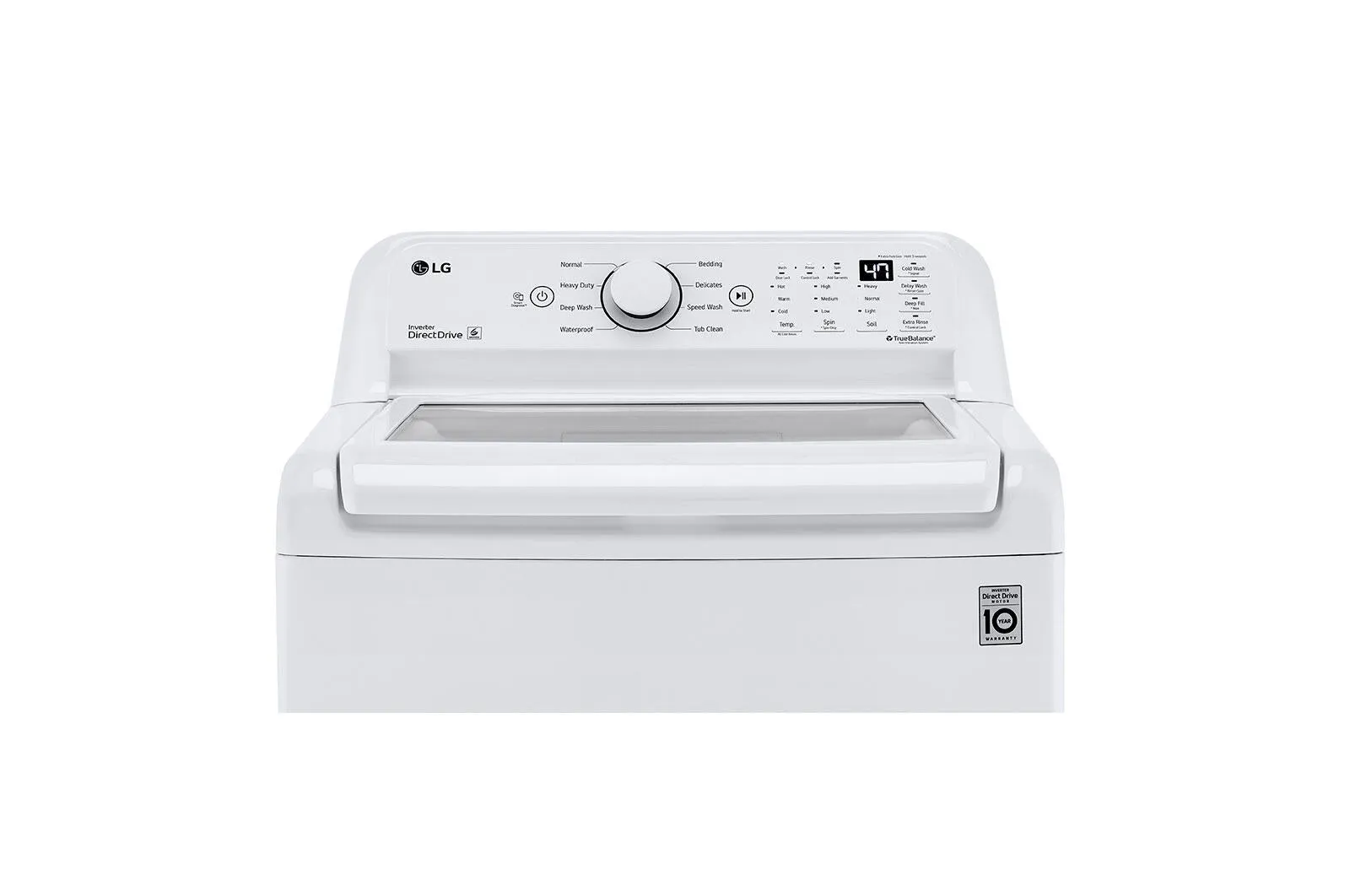 Lg WT7005CW 4.3 Cu. Ft. Mega Capacity Top Load Washer With 4-Way&#8482; Agitator & Turbodrum&#8482; Technology