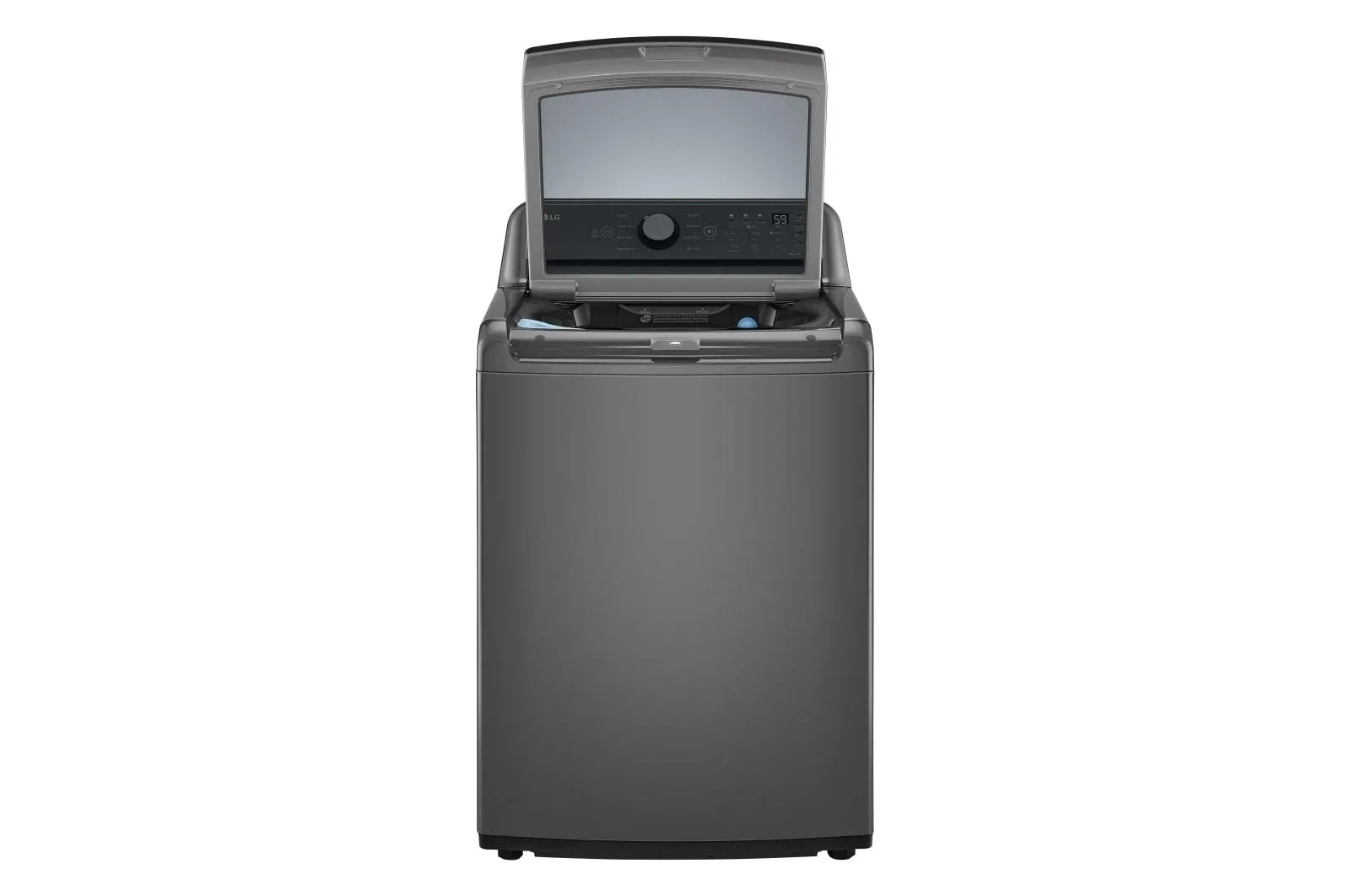 Lg WT7150CM 5.0 Cu. Ft. Top Load Energy Star Washer With Impeller, Turbodrum&#8482;, Slamproof Glass Lid, & Water Plus