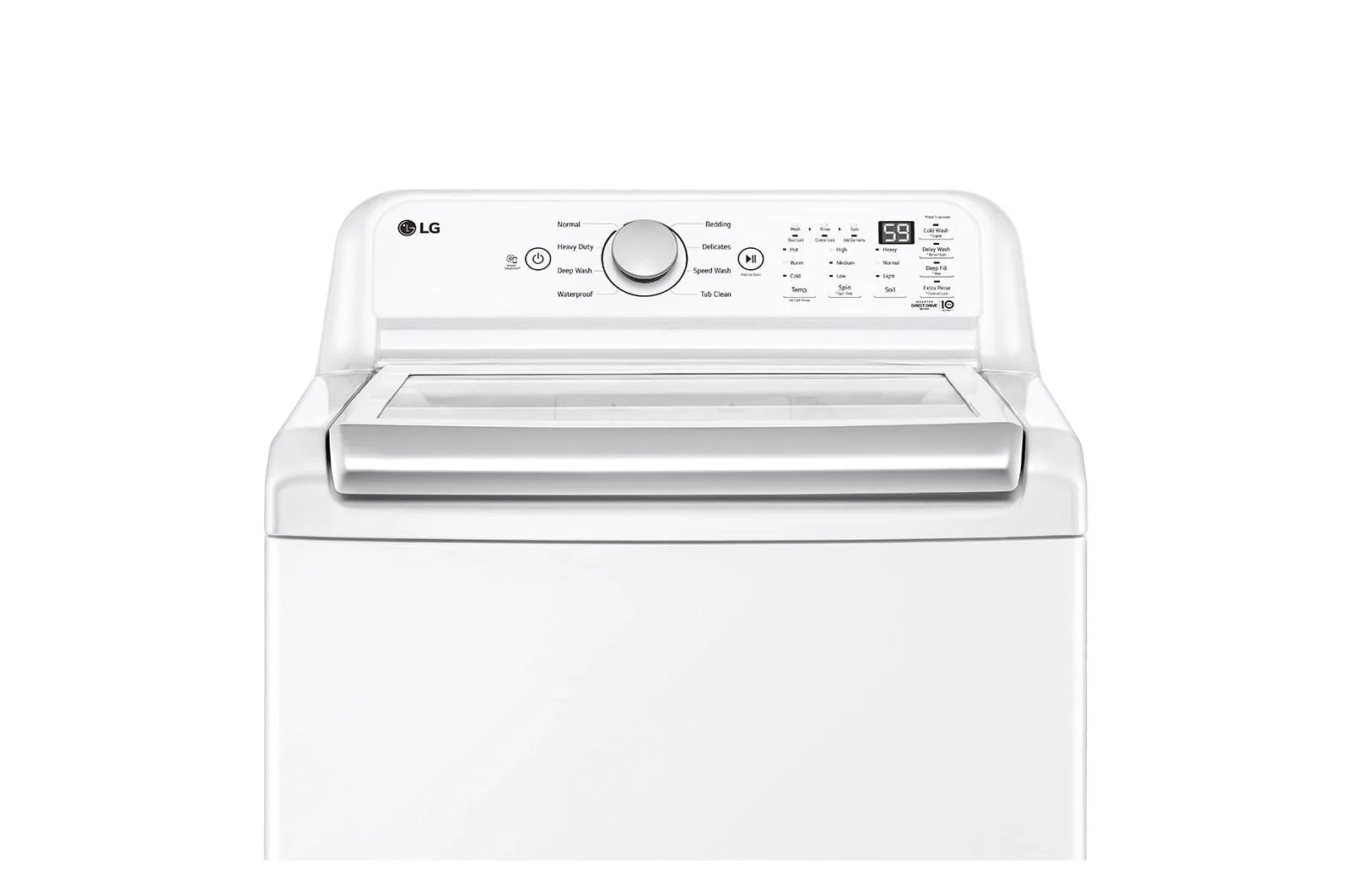 Lg WT7155CW 4.8 Cu. Ft. Mega Capacity Top Load Washer With 4-Way&#8482; Agitator & Turbodrum&#8482; Technology