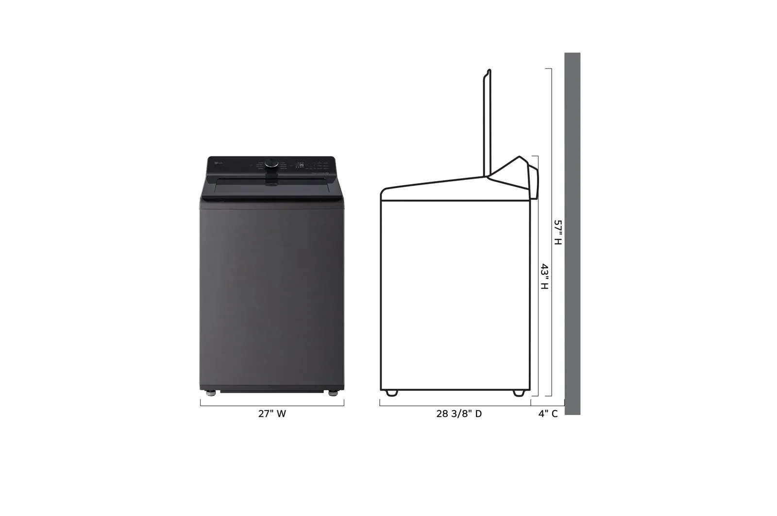 Lg WT8200CL 5.0 Cu. Ft. Mega Capacity Smart Top Load Washer With Easyunload&#8482; & Ai Sensing
