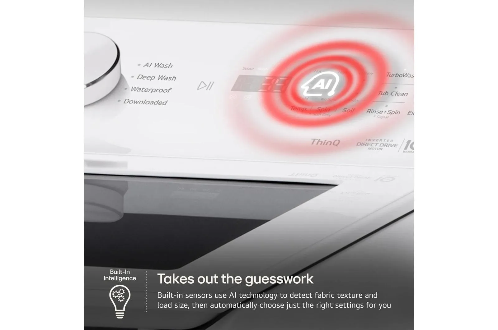 Lg WT8200CW 5.0 Cu. Ft. Mega Capacity Smart Top Load Washer With Easyunload&#8482; & Ai Sensing